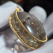 Load image into Gallery viewer, Smoky Citrine Wire Wrapped Pendant – 烟晶黄水晶绕线吊坠