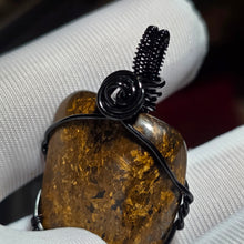 Load image into Gallery viewer, Bronzite Wire Wrapped Pendant – 古铜辉石绕线吊坠