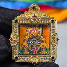 Load image into Gallery viewer, Hand-Drawn Tibetan Zashi Lhamo Pendant (Orange) – 手绘藏传橙色扎基拉姆吊坠