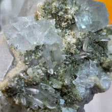 Load image into Gallery viewer, Fluorite on Quartz with Arsenopyrite & Dolomite Specimen (Yaogangxian Mine, Hunan, China) – 湖南瑶岗仙矿萤石共生石英毒砂方解石白云石矿物标本
