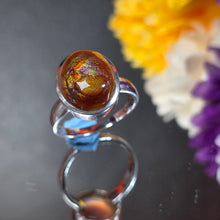 Load image into Gallery viewer, Mexican Fire Agate Ring (Non-Adjustable) – 墨西哥火玛瑙戒指