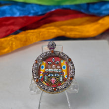 Load image into Gallery viewer, Hand-Drawn Tibetan Zashi Lhamo Pendant (Red) – 手绘藏传红色扎基拉姆吊坠