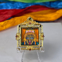 Load image into Gallery viewer, Hand-Drawn Tibetan Zashi Lhamo Pendant (Orange) – 手绘藏传橙色扎基拉姆吊坠
