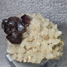 Load image into Gallery viewer, Amethyst on Quartz with Enhydro Cluster Display (Mogok, Myanmar) – 缅甸抹谷天然紫水晶共生石英水胆水晶簇矿物摆件