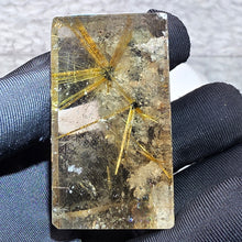 Load image into Gallery viewer, Golden Rutiles in Quartz Display – Manifestation & Abundance Energy