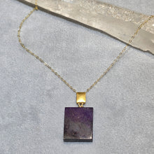 Load image into Gallery viewer, Sugilite Pendant with Chain (South Africa) – 南非舒俱来吊坠配链