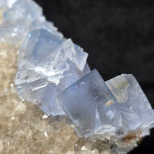 Load image into Gallery viewer, Blue Fluorite on Smoky Quartz Cluster (Fujian, China) – 中国福建蓝色萤石共生烟晶簇