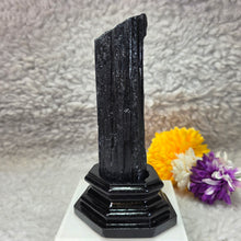 Load image into Gallery viewer, Raw Black Tourmaline Display with Base Stand (Brazil) – 巴西天然黑碧玺原石底座摆件