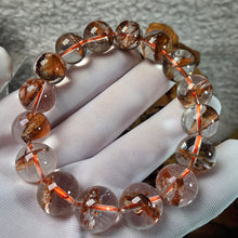 Load image into Gallery viewer, Red Limonite in Quartz Bracelet – Grounding & Vitality Stone