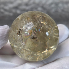 Load image into Gallery viewer, Citrine Sphere Display – 黄水晶球摆件