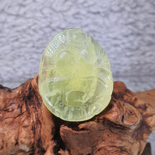 Load image into Gallery viewer, Prehnite Ruyi Carving Pendant (事事如意) – Calm Success & Smooth Path Blessing