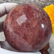 Load image into Gallery viewer, Strawberry Quartz Sphere – 草莓晶圆球摆件