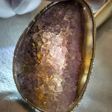 Load image into Gallery viewer, Amethyst with Agate Wire Wrapped Pendant – 紫水晶与玛瑙绕线吊坠