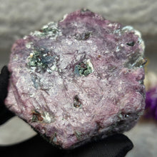 Load image into Gallery viewer, Raw Ruby with Kyanite Specimen Display – 红宝石共生蓝晶石原矿摆件