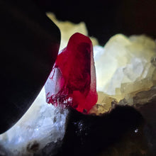Load image into Gallery viewer, Raw Cinnabar with Dolomite Specimen – 天然朱砂共生白云石矿标