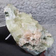 Load image into Gallery viewer, Green Apophyllite with Stilbite – Meditative Mineral Piece