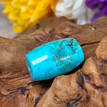 Load image into Gallery viewer, Turquoise Barrel Shaped Bead (Hubei) – 湖北绿松石桶珠路路通