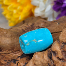 Load image into Gallery viewer, Turquoise Barrel Shaped Bead (Hubei) – 湖北绿松石桶珠路路通