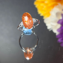 Load image into Gallery viewer, Strawberry Sunstone Ring (Adjustable) – 草莓太阳石可调节戒指