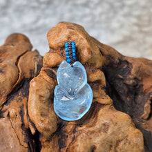 Load image into Gallery viewer, Aquamarine Fox Pendant – 海蓝宝狐狸吊坠