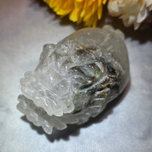 Load image into Gallery viewer, Green Phantom Dragon Turtle Carving Display – 绿幽灵龙龟摆件