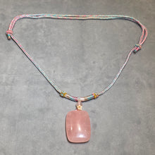 Load image into Gallery viewer, Madagascar Rose Quartz Pendant – 马达加斯加粉晶吊坠
