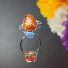 Load image into Gallery viewer, Strawberry Sunstone Ring (Adjustable) – 草莓太阳石可调节戒指