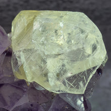 Load image into Gallery viewer, Amethyst with Honey Calcite – Balance & Clarity Stone