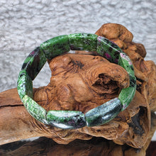 Load image into Gallery viewer, Ruby Zoisite Flat Bracelet – Vitality, Growth & Heart Balance