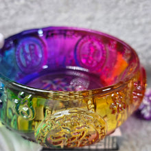 Load image into Gallery viewer, Rainbow Liuli Wealth Bowl Display – 彩虹琉璃聚宝盆摆件