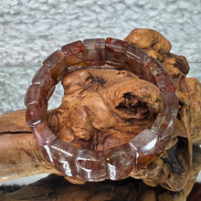 Load image into Gallery viewer, Red Limonite in Quartz Flat Bracelet – Grounding Strength & Vitality