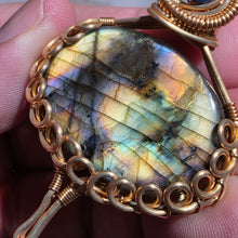 Load image into Gallery viewer, Labradorite In-House Wire Wrapped Pendant – Protection, Intuition & Transformation