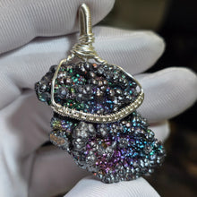 Load image into Gallery viewer, Iridescent Goethite Wire Wrapped Pendant – 彩虹针铁矿绕线吊坠