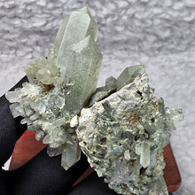 Load image into Gallery viewer, Green Phantom Quartz Cluster (Pakistan) – Growth, Prosperity & Earth Energy
