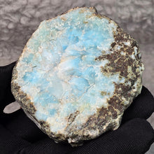 Load image into Gallery viewer, Larimar Slice Display (Dominican Republic) – 海纹石切片摆件