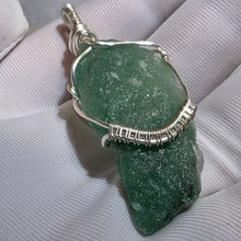 Load image into Gallery viewer, Aventurine Wire-Wrapped Pendant – 东陵玉手工绕线吊坠