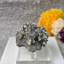 Load image into Gallery viewer, Fluorite on Quartz with Arsenopyrite & Dolomite Specimen (Yaogangxian Mine, Hunan, China) – 湖南瑶岗仙矿萤石共生石英毒砂方解石白云石矿物标本