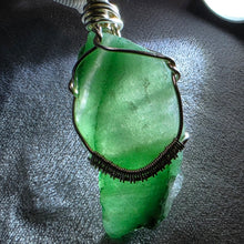 Load image into Gallery viewer, Aventurine Wire-Wrapped Pendant – 东陵玉手工绕线吊坠