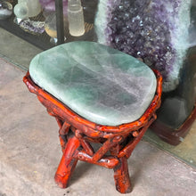 Load image into Gallery viewer, Fluorite Stool – Mental Clarity & Luxury Crystal Furniture
