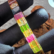 Load image into Gallery viewer, Mixed Tourmaline Flat Bracelet – Balance, Protection & Vital Energy