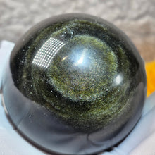 Load image into Gallery viewer, Golden Sheen Obsidian Sphere – 金曜石球