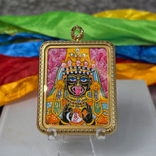 Load image into Gallery viewer, Hand-Drawn Tibetan Zashi Lhamo Pendant (Pink) – 手绘藏传粉色扎基拉姆吊坠