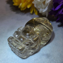 Load image into Gallery viewer, Golden Rutilated Quartz Pixiu Carving Display – 金发晶貔貅摆件