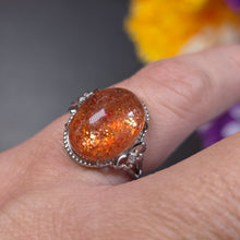 Load image into Gallery viewer, Strawberry Sunstone Ring (Adjustable) – 草莓太阳石可调节戒指