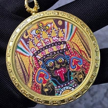 Load image into Gallery viewer, Hand-drawn Thangka Pendant with Necklace – Zashi Lhamo / 扎基拉姆