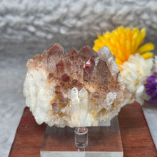 Load image into Gallery viewer, Red Hematite in Quartz Cluster Display (South Africa) – 南非赤铁矿共生石英簇摆件