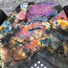 Load image into Gallery viewer, Labradorite Slab Display – Rare Multi-Colour Flash & Protective Energy