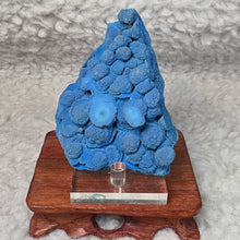 Load image into Gallery viewer, Raw Azurite “Blueberries” Specimen Display – 原矿蓝铜矿“蓝莓”标本摆件