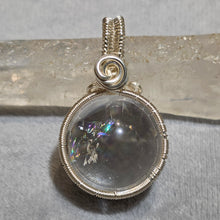 Load image into Gallery viewer, Clear Azeztulite Wire Wrapped Pendant – 透明白阿赛斯特莱特水晶绕线吊坠