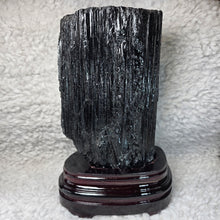 Load image into Gallery viewer, Raw Black Tourmaline Display – Protection, Grounding & Energy Shield